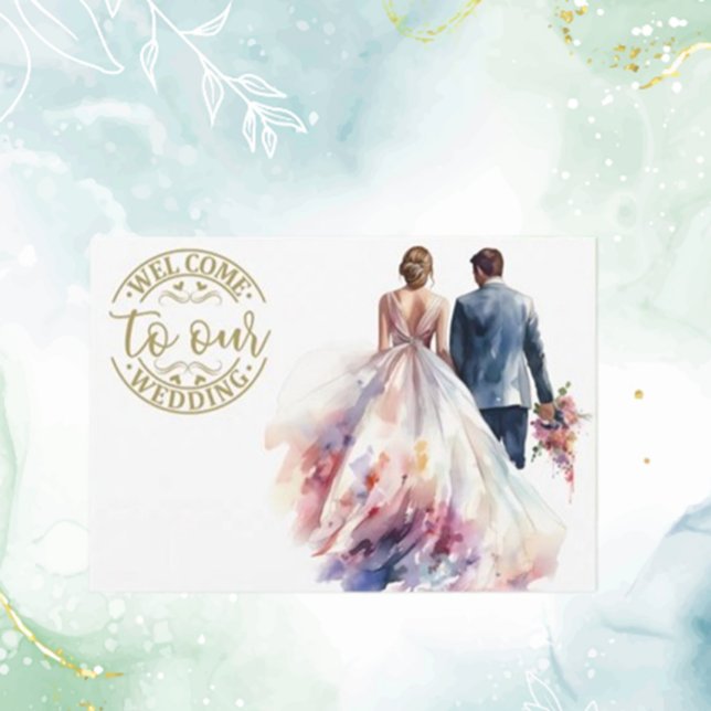 Wedding Rustic Classic Boho Floral Enclosure Card (Celebrate your special day with our rustic boho floral enclosure card)