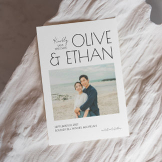 Wedding save the card invitation I Elegant wedding