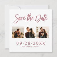Wedding Save The Date 3 Photo Collage