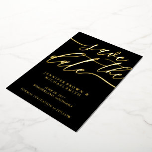 Wedding Save the Date black script