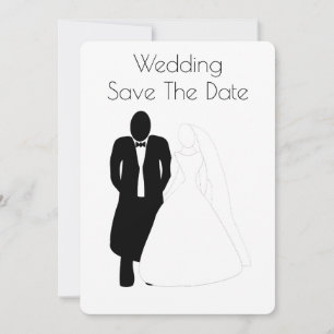 Wedding Save The Date Bride Groom