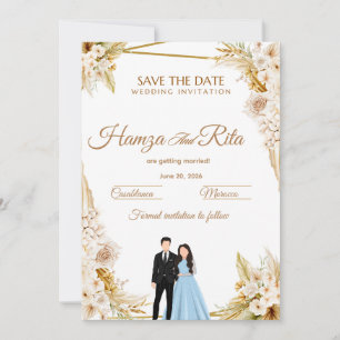 Wedding Save The Date Card for the first time