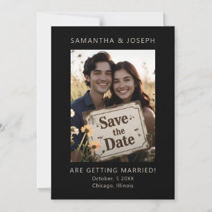  Wedding Save the Date Custom Photograph Outdoors  Magnetic Invitation