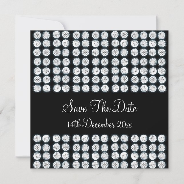 Wedding Save The Date Diamonds (Front)