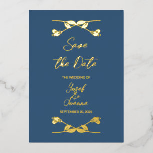 Wedding Save the Date Foil Invitation