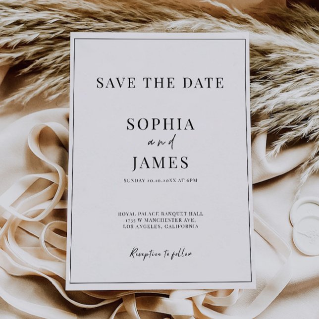 Wedding Save the Date Invitation (Wedding Save the Date Invitation)