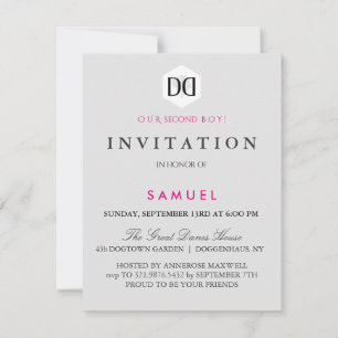 wedding save the date invitations great dane