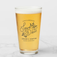 Wedding Save the Date Love is Brewing Botanicals