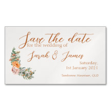 Wedding save the date magnet