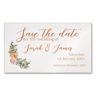 Wedding save the date magnet