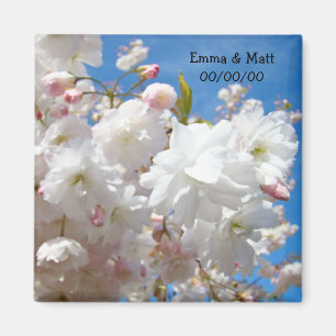 Wedding Save the Date magnets Favours Blossoms