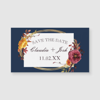 Wedding Save the Date Magnets for Navy Wedding