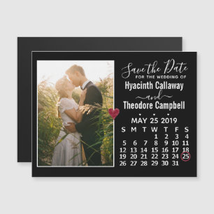 Wedding Save the Date May 2019 Calendar Photo