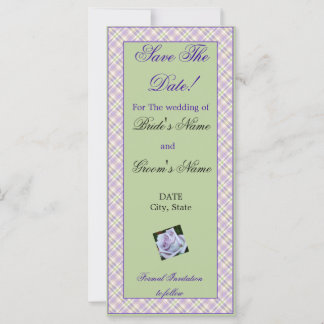 Wedding Save The Date Photo Bookmark Template