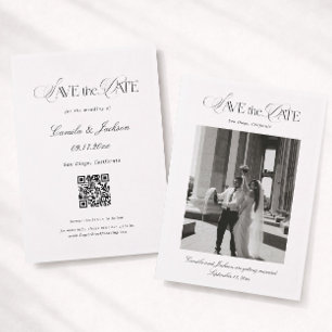Wedding Save the Date Photo Invitation