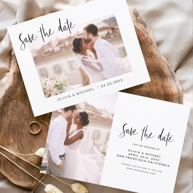Wedding Save the Date Photo Minimalist Simple (Creator Uploaded)