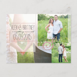 Wedding Save the Date Postcard