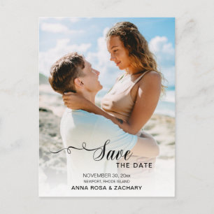 *~* WEDDING SAVE the DATE - QR code Website AR6 Postcard