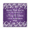 Wedding Save The Date Winter Sparkle Purple