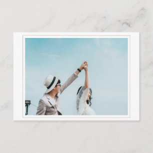 Wedding Save the Date with Photo enclosure card