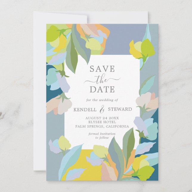 Wedding Save the Date with Photo Invitation (Front)
