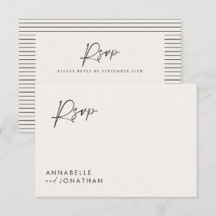 Wedding script modern black white script elegant invitation