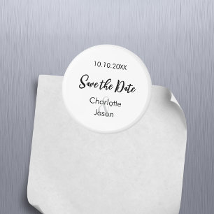 Wedding script Save the Date Magnet