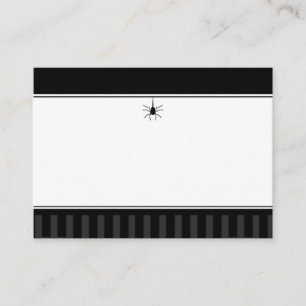 Wedding Seating Cards BLANK - Gothic Spider