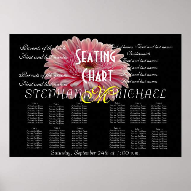 Wedding Seating Chart  (Front)