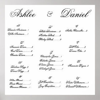 Wedding Seating Chart