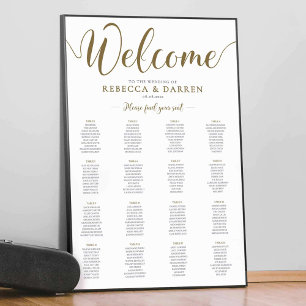 Wedding Seating Chart 16 Tables
