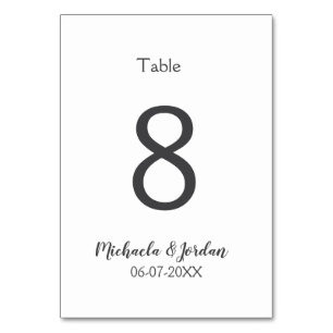 Wedding seating chart birthday anniversary table number