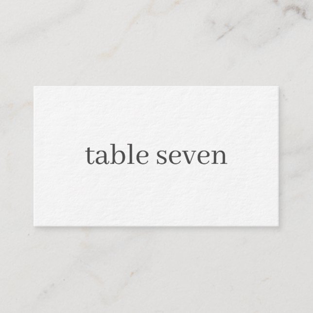 Wedding Seating Chart Enclosure Card (Front)