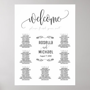 Wedding Seating Chart - Please Find Your Seat N.2