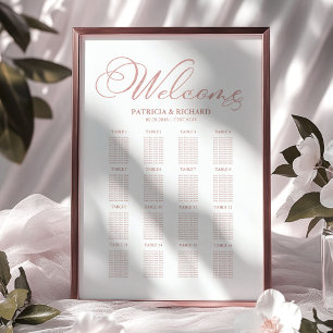 Wedding Seating Chart Sign Elegant