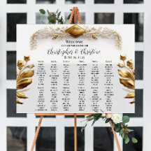 Wedding seating chart sign  poster