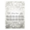 Wedding Seating Chart Silver Glitter Lights