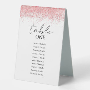 Wedding Seating Chart Table Number Add Guest Names