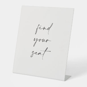 Wedding Seating Pedestal Sign Reception C100