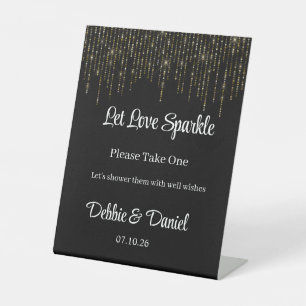 Wedding Sendoff Pedestal Table Sign