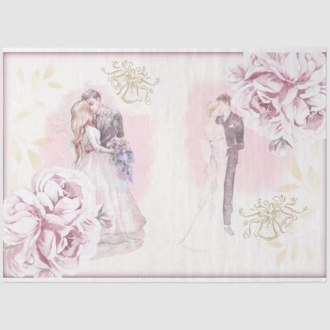 Wedding Series Design 5 Tissue Paper (Front)