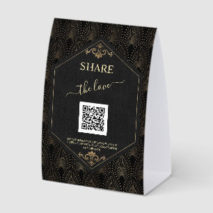 Wedding Share The Love Photo Share QR Code Sign