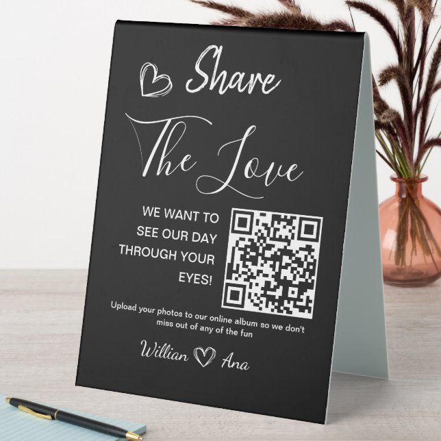 Wedding Share The Love QR Code  (In SItu (Table))