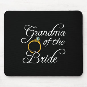 Wedding Shirts Grandma Of The Bride Tees Women Gra Mouse Pad