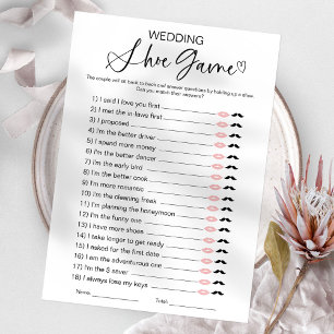 Wedding Shoe Bridal Shower Game Invitation