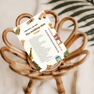 Wedding shoe game bachelorette party game Card