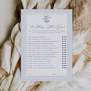 Wedding Shoe Game Christmas Bridal Shower Invitation