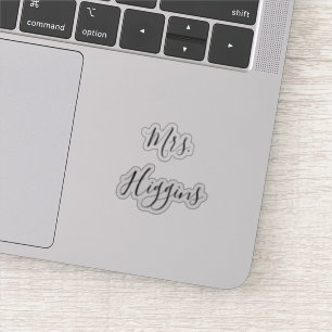 Wedding Shoes Decal Name Date Script