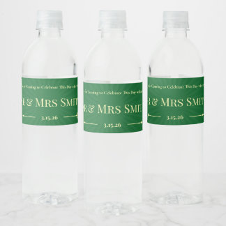 Wedding Shower Favour Green Label Set