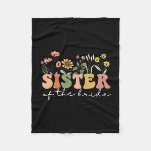 Wedding shower for sister from bride sister of the fleece blanket